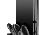 New PS4 Dual Controller Charger Console Vertical Docking Cooling Fan Stand #1380