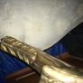 2 Antique Gold chairs with oval back Image 6