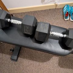2x 15 KG Hex Dumbbells