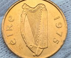 Ireland 1975 1/2p Half Penny Lustrous Stunning Gem Bu