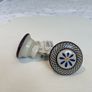 Patterned door knobs with washers and screws Image 2