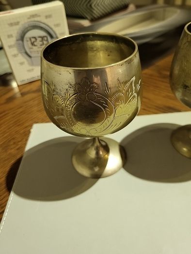 Pair of epns goblets