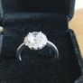 Vintage 925 Sterling Silver CZ Cluster Ring. Image 2