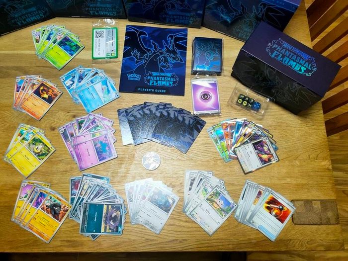 Phantasmal Flames ETBs Open - Full set Holos and base cards