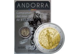 Andorra 2 Euro Base Metals Brilliant Uncirculated Coin 2024 - Mountain Bike World Championship