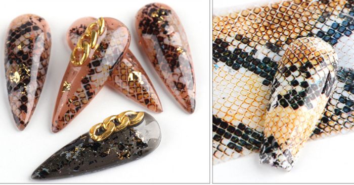 Nail Art Transfer Foil Sliders Wraps