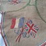 WW1 Embroidered Linen Tray Runner and Tea Cosy Image 6