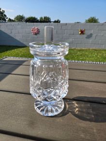 Vintage Waterford Crystal Footed Preserve Jar