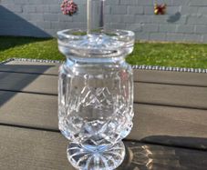 Vintage Waterford Crystal Footed Preserve Jar