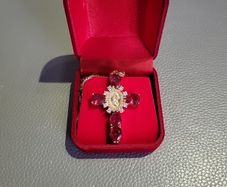 Beautiful virgin mary cross necklace