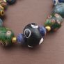 Antique Gabri Thousand Eyes Glass Beads Necklace 26 inches Image 10
