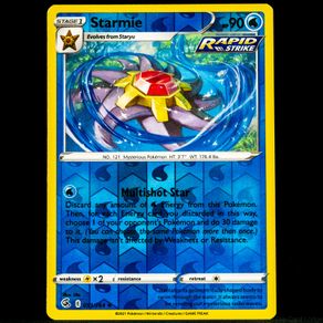 Starmie 053/264 Reverse Holo Rare SWSH Fusion Strike Pokemon Card
