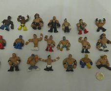 WWE Rumblers Figure Lot of 21 Mattel Mini 2 inch Wrestlers Cena Mysterio CM Punk Rock