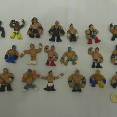 WWE Rumblers Figure Lot of 21 Mattel Mini 2 inch Wrestlers Cena Mysterio CM Punk Rock