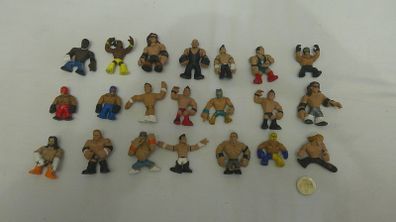 WWE Rumblers Figure Lot of 21 Mattel Mini 2 inch Wrestlers Cena Mysterio CM Punk Rock