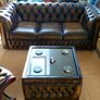 Saxon Leather sofa and Furniture Suite Image 2