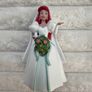 Disney's Little Mermaid Ariel Cake Topper Figure approx. 3.5 Used Please see photos Image 2