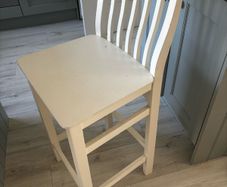 2 x off white IKEA stools