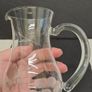 Cut glass gravy boat jug and spoon Image 4
