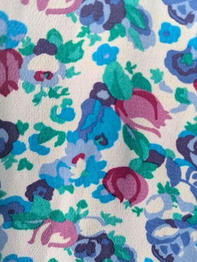 Zara Floral Balloon Sleeve Blouse Size Small
