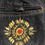 Morgan Denim Skirt Size 12 with beaded embellishments Image 5