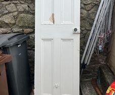 Victorian wooden original door