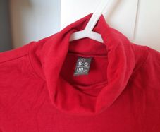 Zara red turtle neck girls size 5-6 years