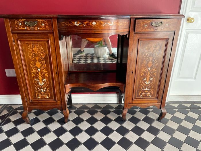 Victorian Inlaid Hallway Sideboard