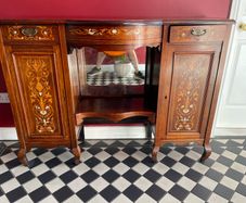 Victorian Inlaid Hallway Sideboard