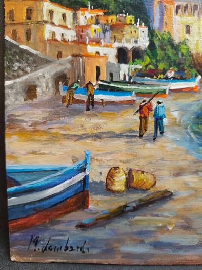 Original Italian coastal painting