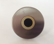 Bell push circular polished stainless steel