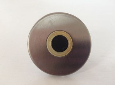 Bell push circular polished stainless steel
