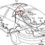 Toyota Corolla E11 97-02 Liftback Boot Tailgate Loom Upper Grommet Rubber Seal Image 3