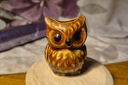 1970s Vintage Made in Japan Brown Owl Toothpick Holder