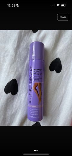 Iconic bronze instant body make up - dark