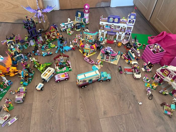 Huge LEGO Friends & Elves Collection Massive Bundle Figures, Buildings, Dragons & Vehicles