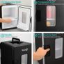 Mini Fridge 15 Liter/21 Cans, Small Drink Fridge Portable for Bedroom or Car (AC/DC), Thermoelectric Refrigerator for Skincare Beauty, Cooler & Warmer with ECO Quiet Mode (FREE POSTAGE) Image 4