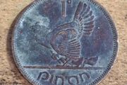 Ireland 1963, 1 Penny - free standard postage
