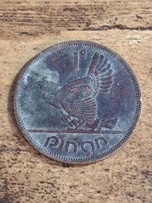 Ireland 1963, 1 Penny - free standard postage