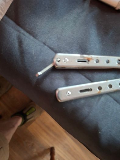 Old Penknife and Steel Butterfly Comb for sale as a lot
