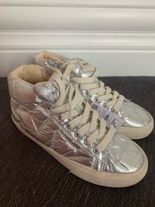 Zara Silver Boots - NWT