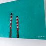 Poolbeg Chimneys Acrylic Art Painting on Deep Canvas Image 5