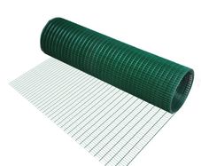 Coated Welded Wire Mesh Fencing Chicken Poultry Aviary Fence Run 30m Dark Green