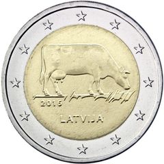Latvia 2 Euro Commemorative Coin 2016 - The Latvian Brown. UNCIRCULATED.