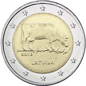 Latvia 2 Euro Commemorative Coin 2016 - The Latvian Brown. UNCIRCULATED.