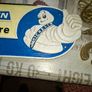 Beautiful Large Heavy Cast Iron Michelin Certified Centre Advertising Sign Stamped into the back 1949 Manchester Postage Available Image 2