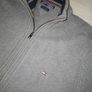 Tommy Hilfiger grey knit zip-up cardigan Image 2