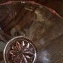 Vintage  Large serving Trifle bowl and 6 Small peach glass dishes Image 6