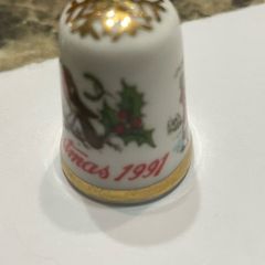 Thimbles collecting club Xmas 1991,1992