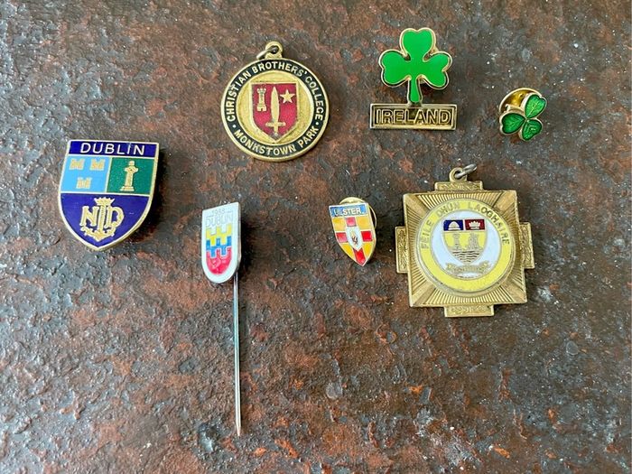 Irish Medals and Badges x 7